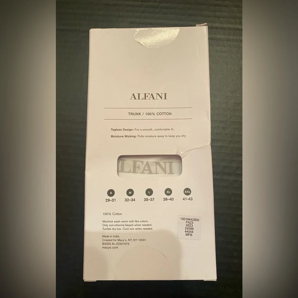 Alfani Men’s 4 Pack‎ Boxer Briefs in White Size XXL 41-43 NWT